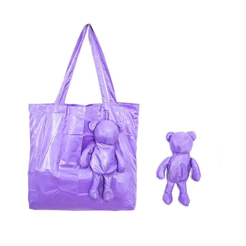 Cute Doll Mini Foldable Shopping Bag Women's Portable Tote Bag 인형 미니 접이식 쇼핑백 Сумка женская Reusable Pouch Oasis Select A2