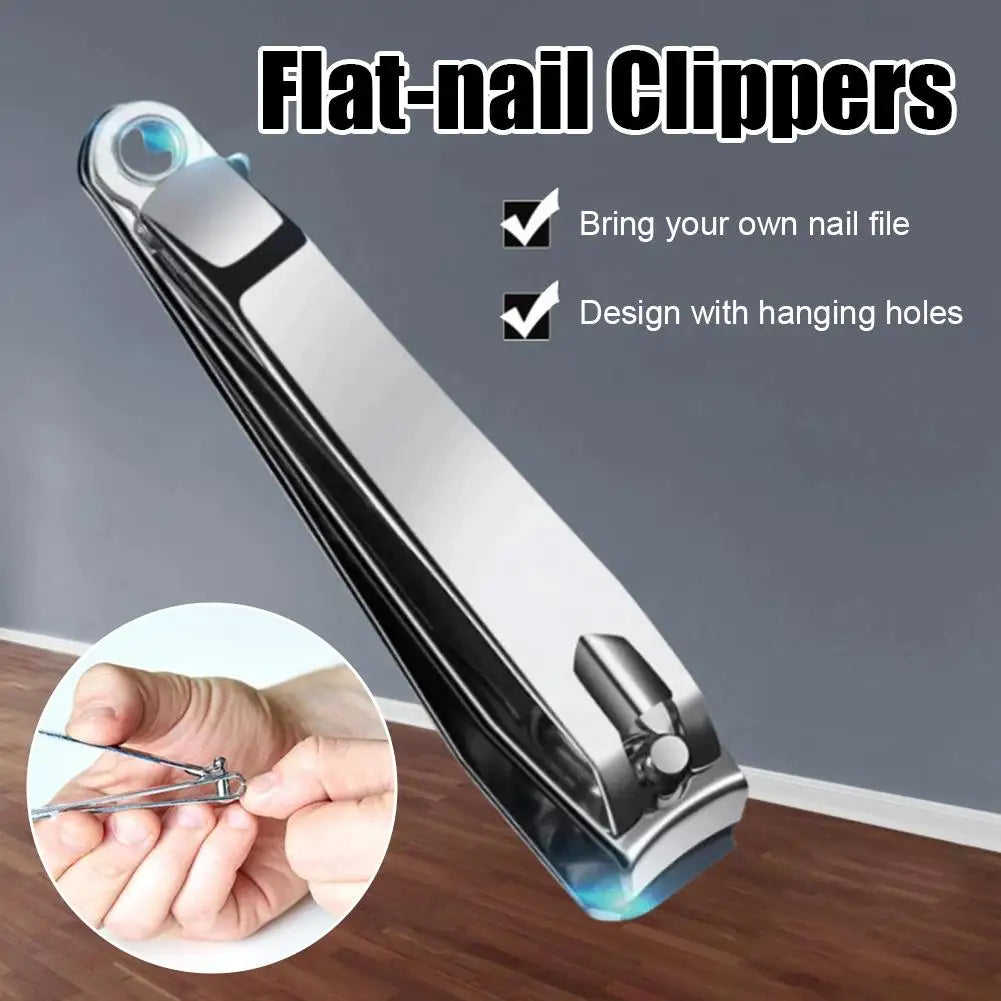 Premium Stainless Steel Nail Clipper Ultra Sharp Sturdy Fingernail & Toenail Clipper Cutter, Curved Edge Cutter Finger Nail Clip Oasis Select