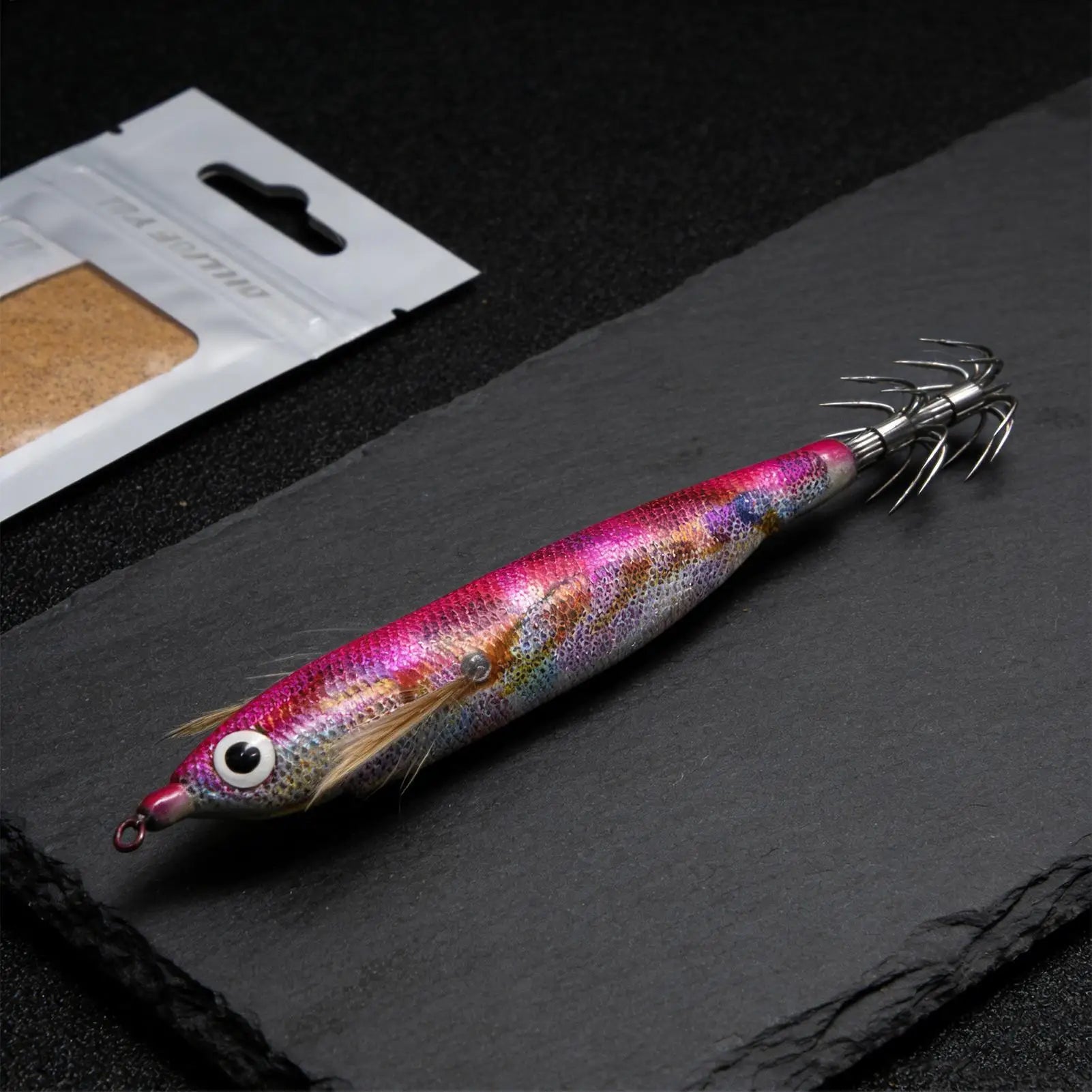 Squid Jigs Saltwater 4.7in Glowing Catching Bait with Sound Beads Saltwater Fishing Lures for Cuttlefish Bass Trout Catfish Oasis Select