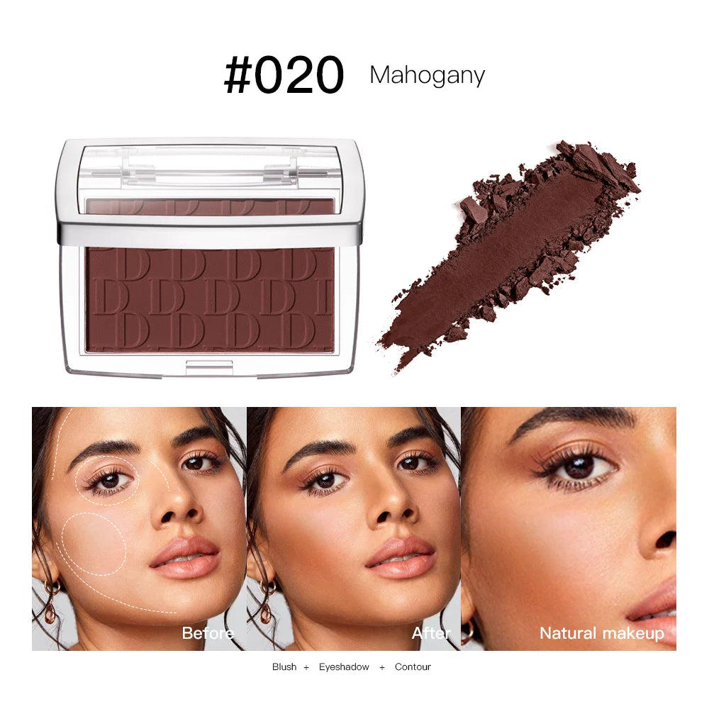 Hot Matte Embossed Blush Palette Rosy Blusher Facial Blush Powder High Pigmented Pink Coral Rouged For Cheeks Smooth Cosmetics Oasis Select 020 Mahogany