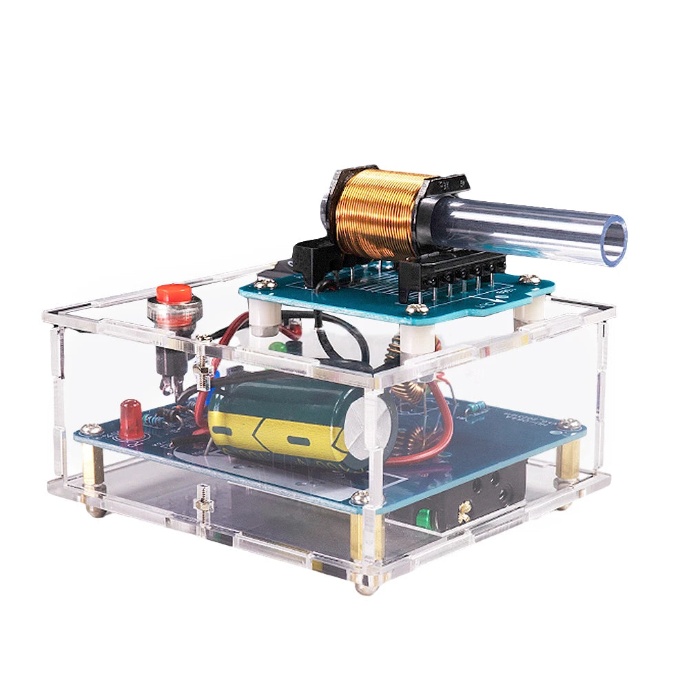 DC3V DIY Electric Magnetic Transmitter Electronics Kit With Level Indication Circuit Shooting Game Electronic Experiment Parts Oasis Select