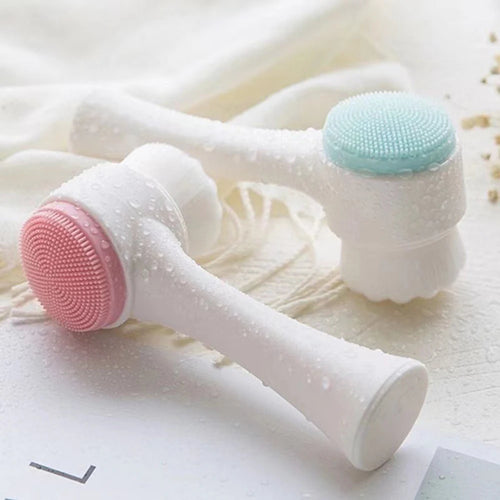 3D Double-Sided Silicone Face Cleansing Brush – Deep Pore Clean Face Cleansing Brush Oasis Select