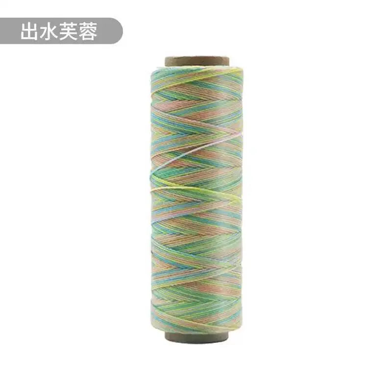 Round Waxed Cord Polyester Coated Sewing Thread DIY Handmade Leather Stitching Rope Bracelets Jewelry Braided Ткань из воска Oasis Select