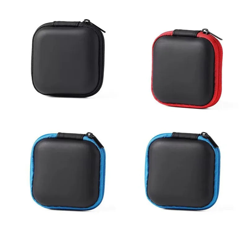 1/4pcs Earphone Protective Bag Box Hard EVA Case Digital Charger Headphone Storage Bag Usb Data Cable Organizer Carrying Pouch Oasis Select 4pcs-Mix