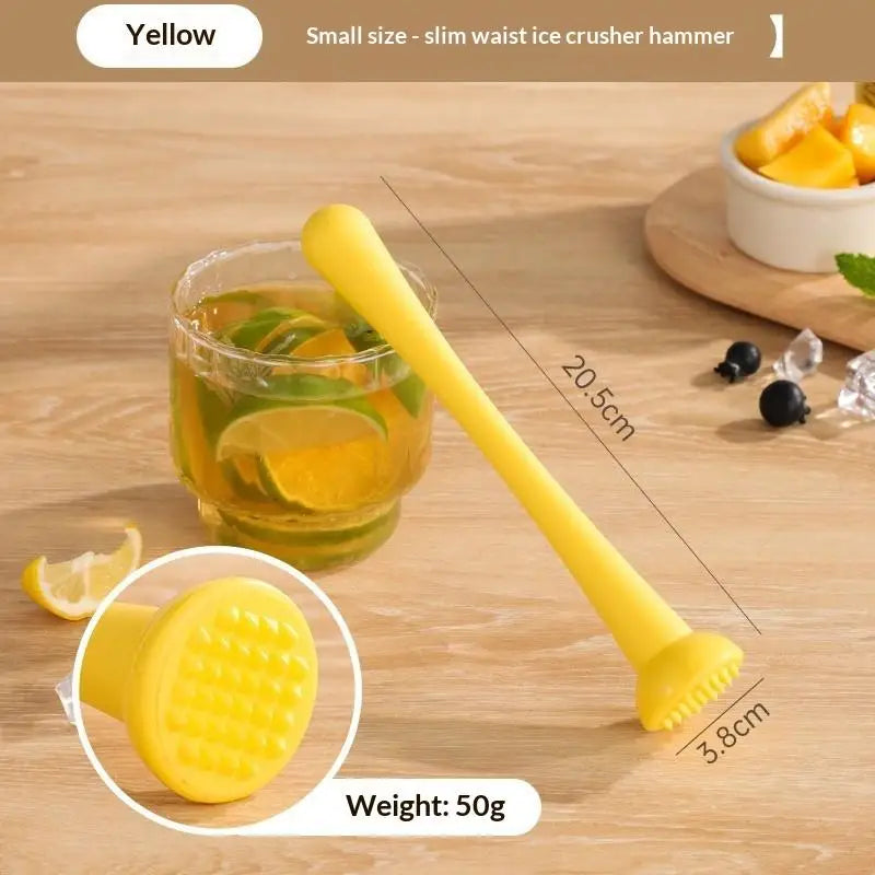 1 Pcs PP Cocktail Muddler with Grooved Nylon Tip, Bar Tool for Mashing Mixing Homemade Drinks Mojito Oasis Select 9