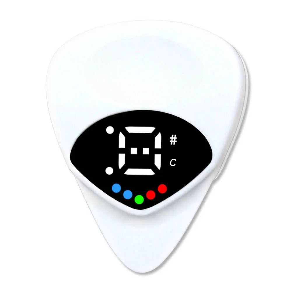 2-in-1 Guitar Picks Tuner Tunning Guitar Tuners Pick For Acoustic Electric Guitar Bass Mandolin Without Battery Guitar Parts Oasis Select 1PC