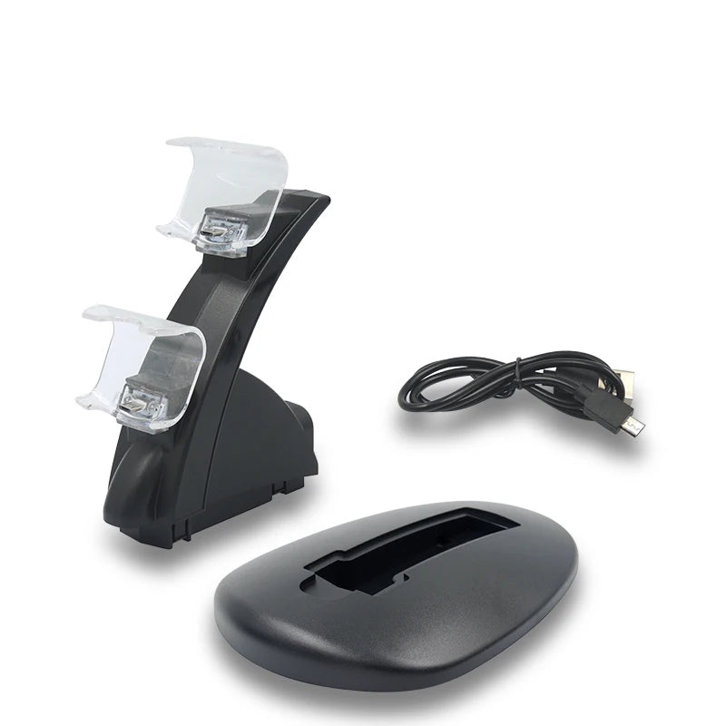 PS4 Dual Controller Charging Dock Stand with LED Indicator