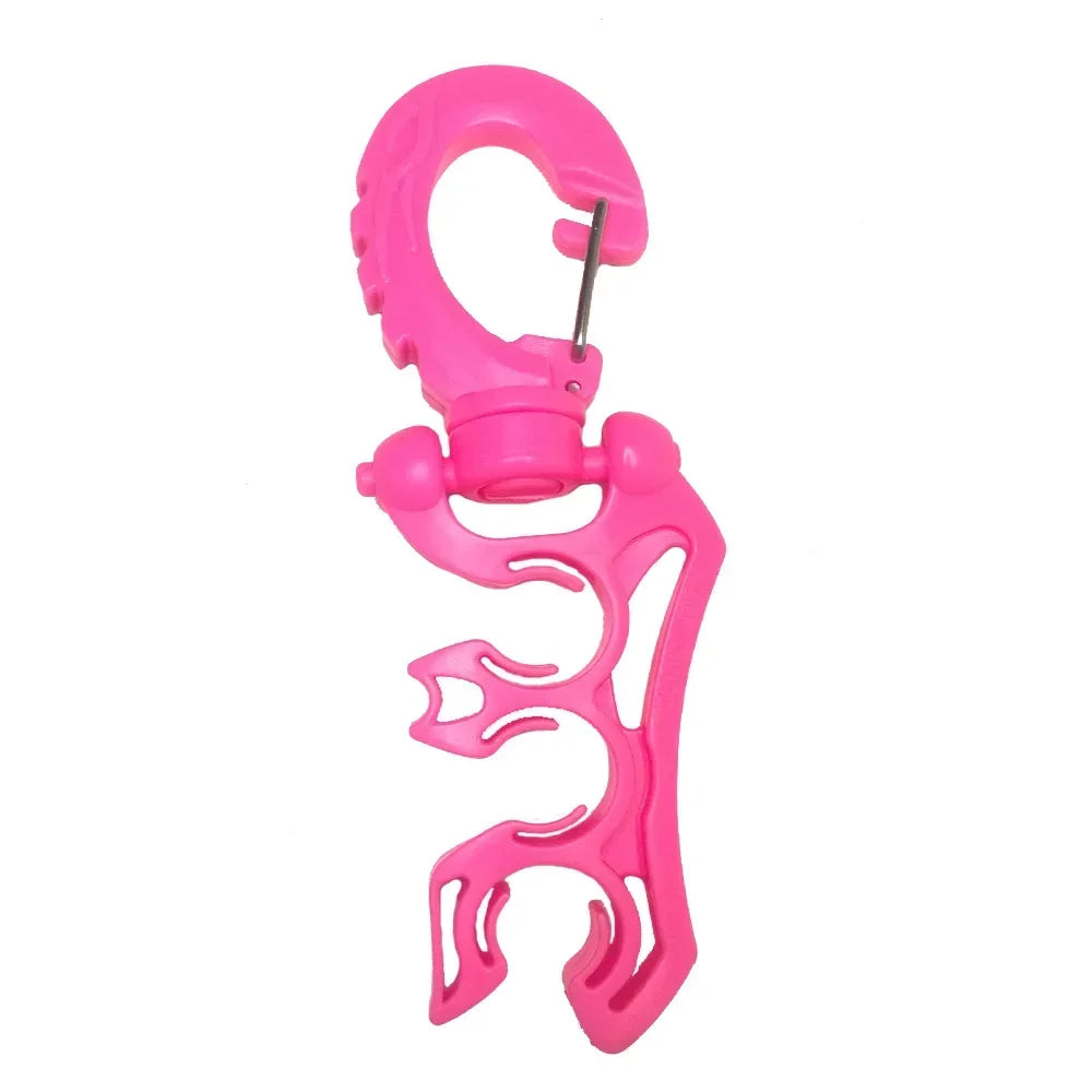 Scuba Diving Triple Regulator BCD Hose Holder Octopus Retainer BCD Clip Oasis Select Pink