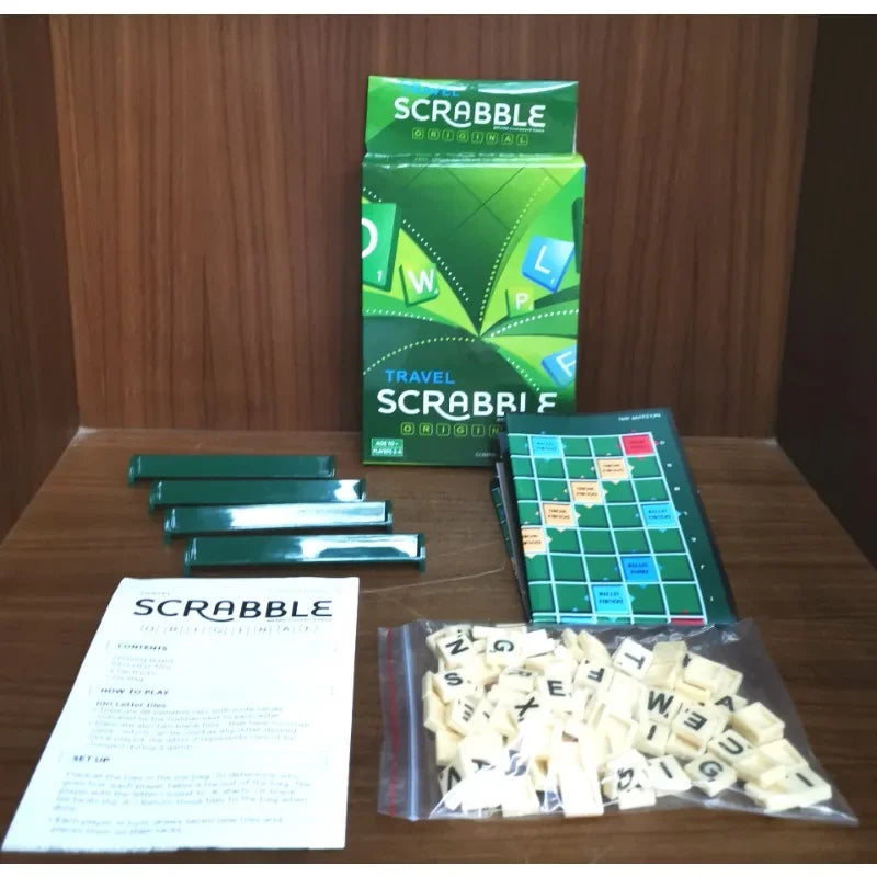 English Spelling Board Game – Alphabet Tile Puzzle for 2–4 Players
