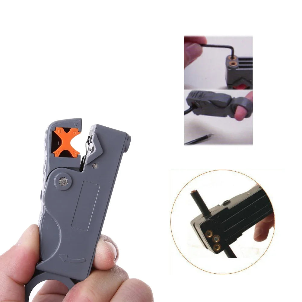 Automatic Stripping Pliers Multifunctional Wire Stripper Wire Cable wire Stripping Crimping tool with Hexagon Wrench Oasis Select