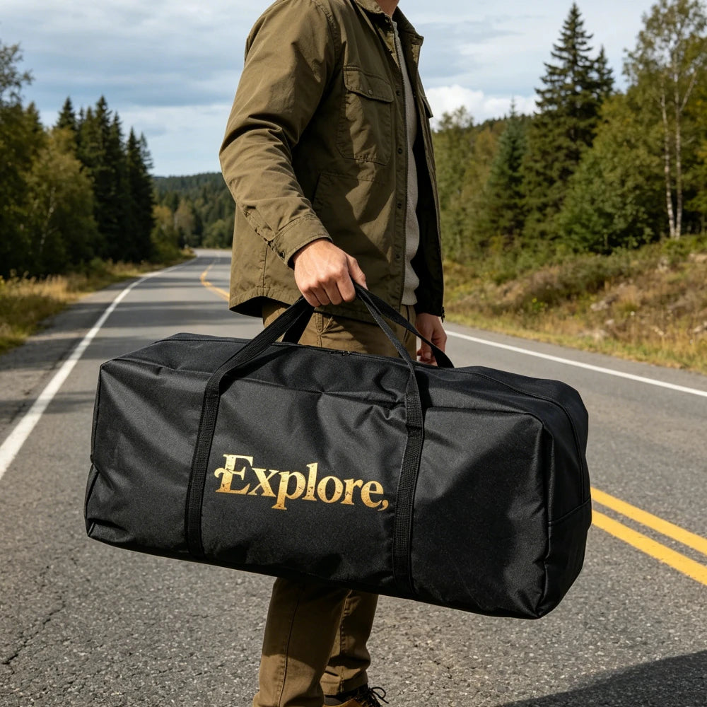 Heavy Duty 600D Oxford Waterproof Storage Bag Portable Camping Tent Fishing Travel Duffle Bag With Thick Handle Oasis Select