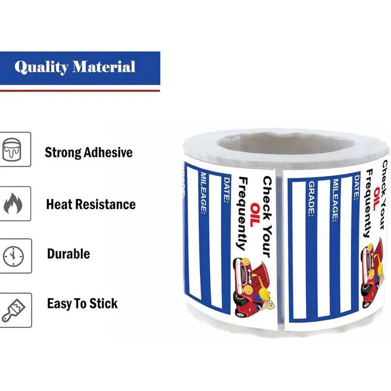 Car Oil Change Reminder Sticker 150 Sheets Oil Change Decals Stickers for auto Easy-Peel Window Decoration Windscreen Decals Oasis Select