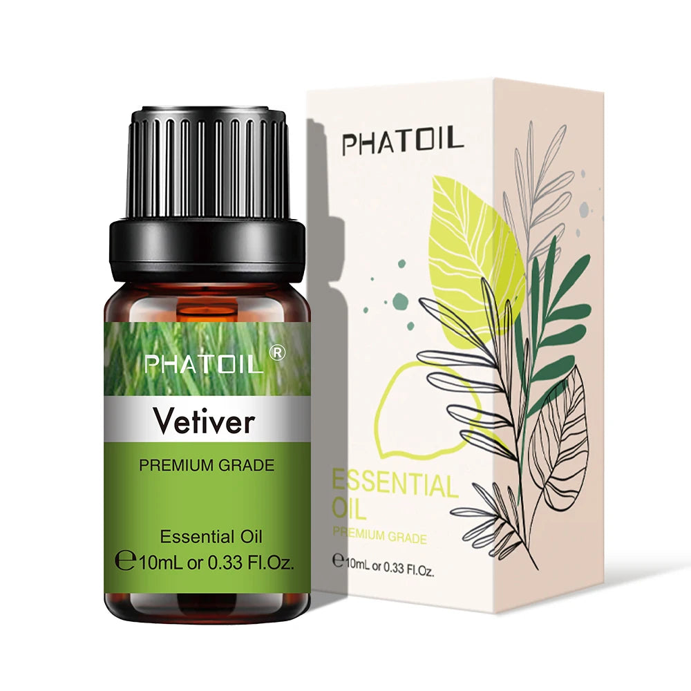 PHATOIL Vetiver Essential Oil | Pure Aromatherapy Oil 5–100ml