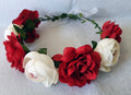Simulation Flower Seaside Vacation Wreath Headband Women Hair Accessories Bride Headwear for Wedding Birthday Party Decor Oasis Select Blue