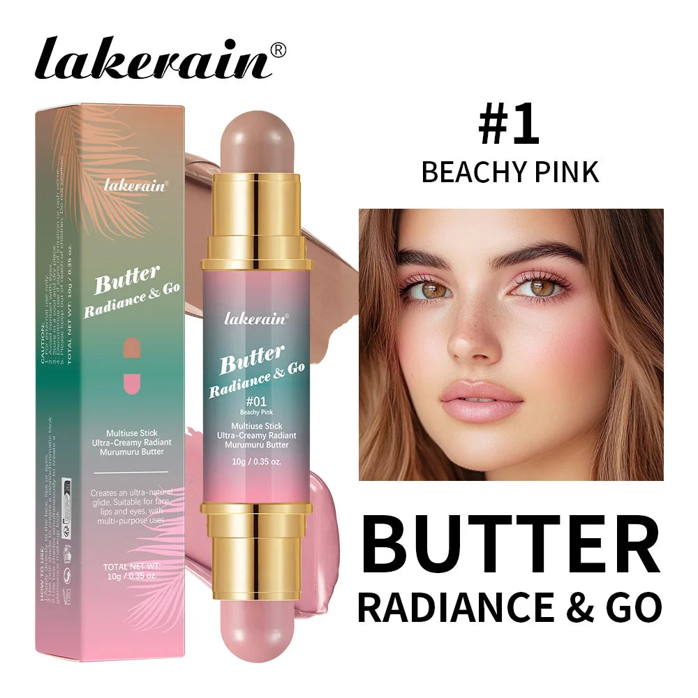 Lakerain 2-in-1 Contour Stick – Cream Blush & Highlighter