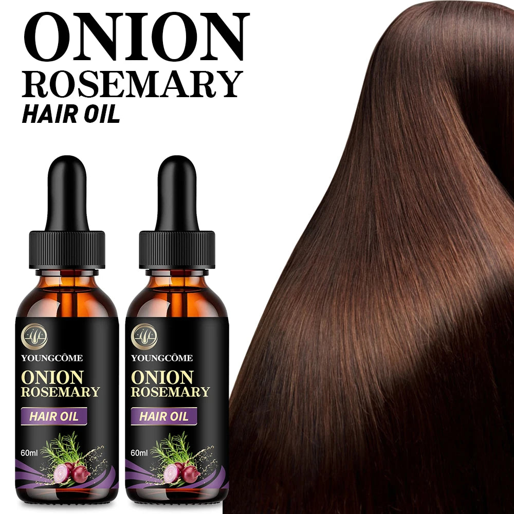 Hair Rapid Growth Essential Oil Onion Rosemary Hair Care Essential Oil Hair Regeneration Effective Hair Loss Product Oasis Select