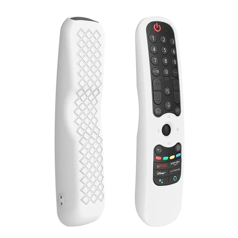 Silicone Case For LG AN-MR21GC MR21N/21GA Remote Control Protective Cover For LG OLED TV Magic Remote AN MR21GC Oasis Select -White