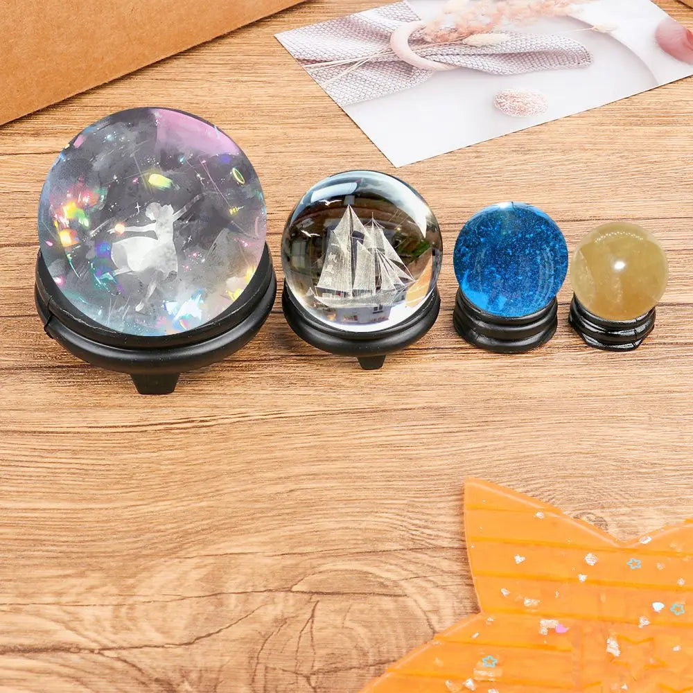 1PC Crystal Ball Display Base Stand Holder Ostrich Egg Tray Base Pedestal Stand Home Decoration Oasis Select
