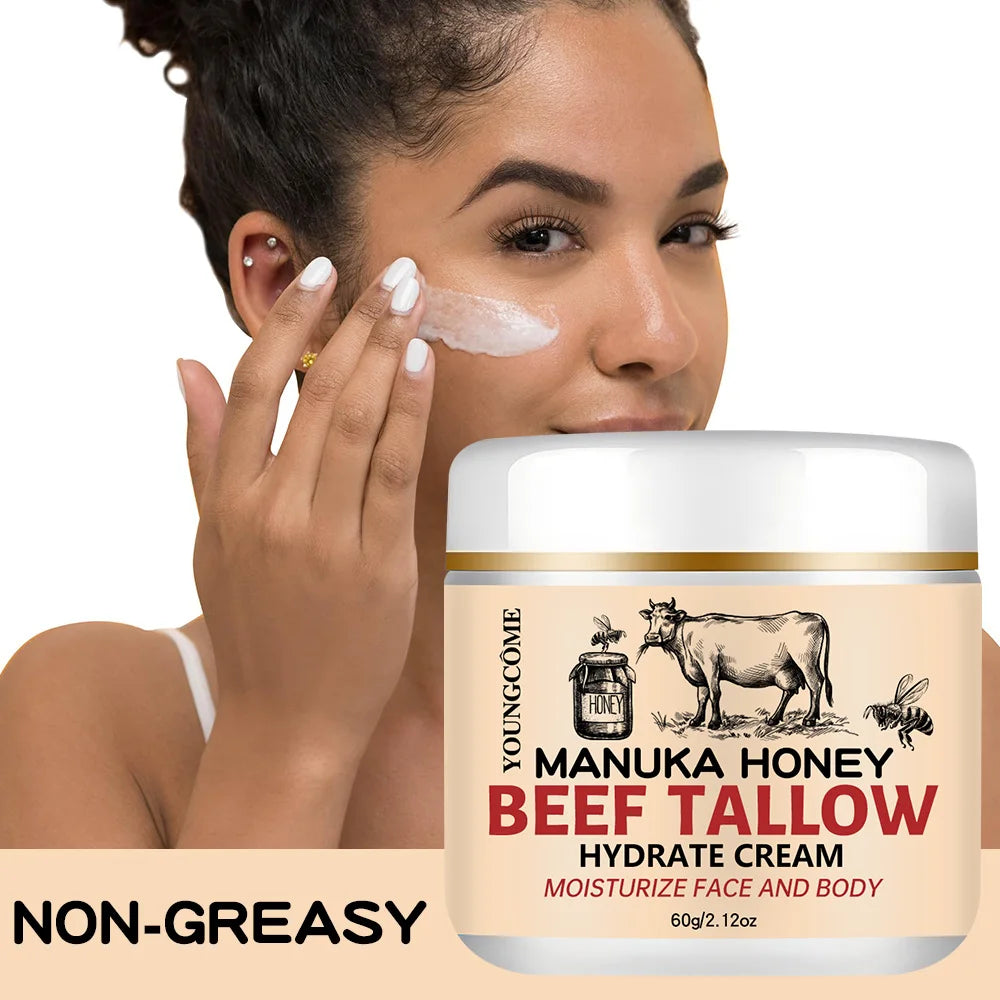 YOUNGCOME Beef Tallow Honey Balm – Face & Body Moisturizer Face & Body Balm Oasis Select