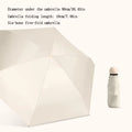 Dualuse Capsule Umbrella Portable Mini Rainproof Wind-resistant Sun Protection for Sunny And Rainy Days Outdoor Traveling Oasis Select Beige