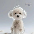 Cat Keychain Pendant Backpack Cat Hair Storage Box Hanging Cat Bag Hanging Pet Hair Grooming Souvenirs Oasis Select A11