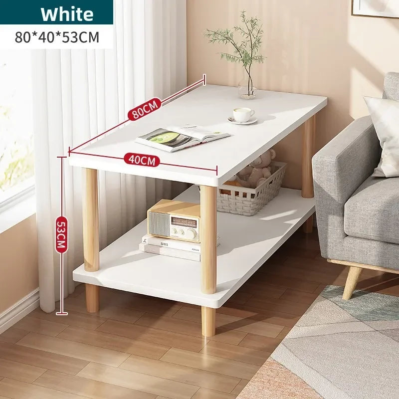 Multi-functional Household GoodsBedside Table Small Apartment Small Bedside Storage Cabinet Nordic Sofa Side Cabinet Small Table Oasis Select White 80 40 53cm