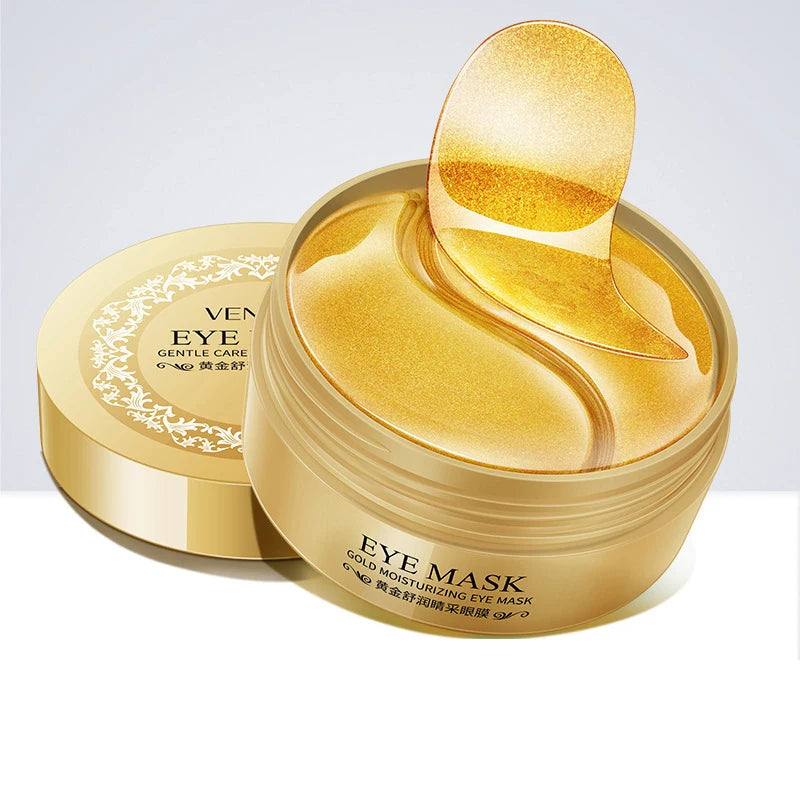 BIOAOUA 60pc Seaweed Gold Collagen Eye Mask – Dark Circles & Anti-Aging Eye Gel Mask Oasis Select