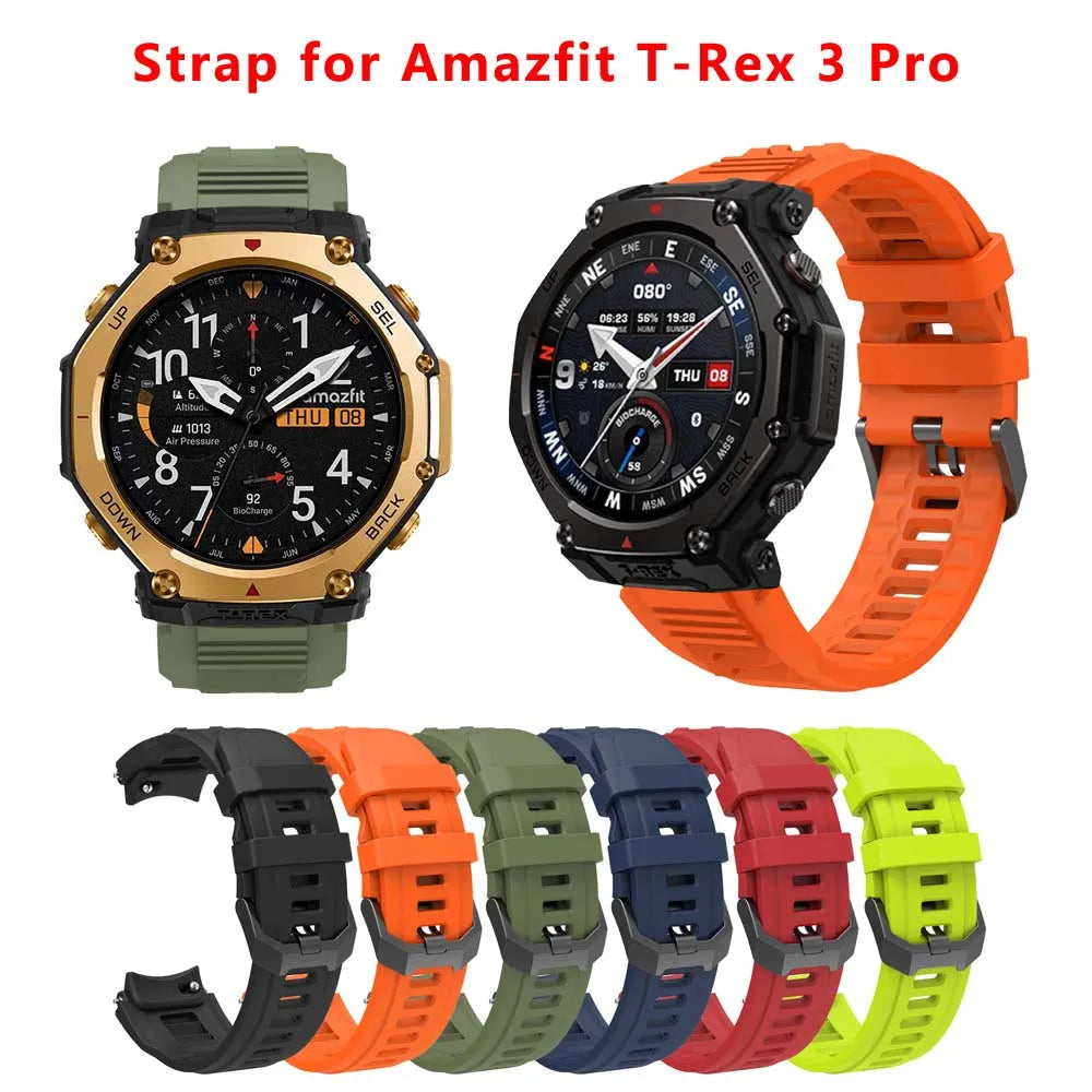 Silicone Sport Strap for Amazfit T-Rex 3 Pro Watchband Watch Strap Oasis Select