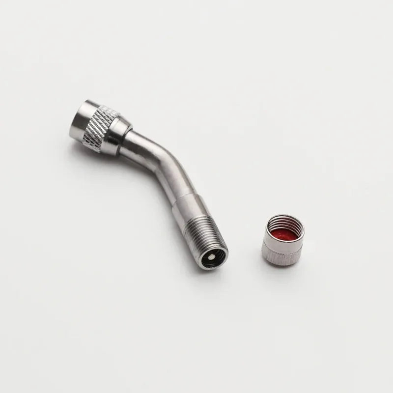 2 Pcs Motorcycle 45 90 135 Degree Angle Bent Valve Adaptor Tyre Tube Valve Extension Adapter for Truck Car Moto Bike Oasis Select