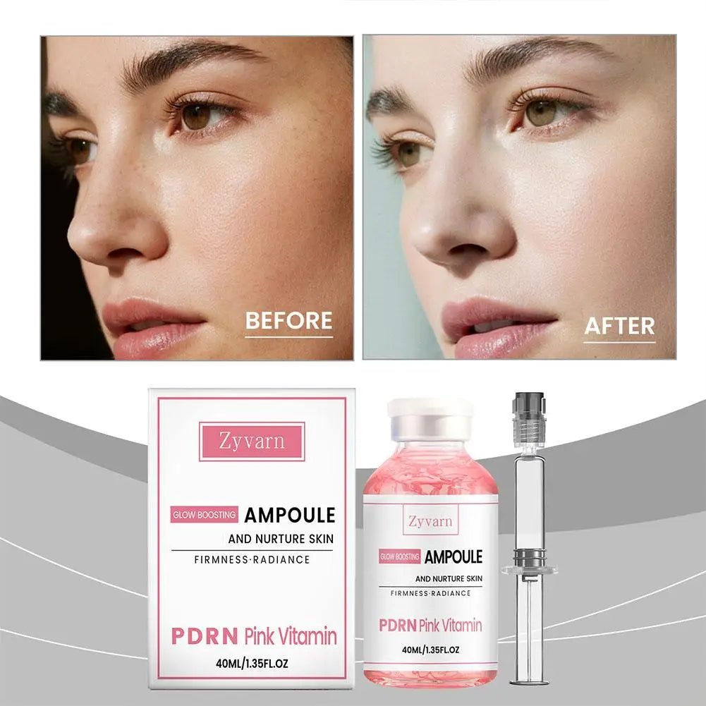 PDRN Pink Vitamin Glow Boosting Facial Serum Ampoule 40ml Facial Serum Ampoule Oasis Select