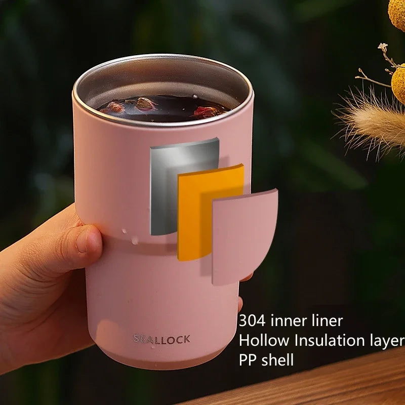 304 Stainless Steel Mug Double-Layer Coffee Cup Milk Cup Creative Insulated Tea Mugs Japanese Water Cup Gift Drinkwar Oasis Select