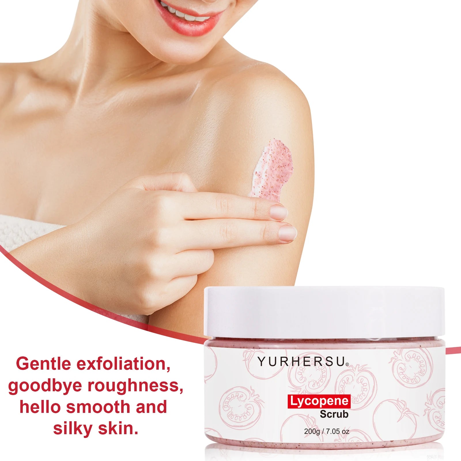 YURHERSU Lycopene Deep Cleansing Face Scrub 200g Face Scrub Oasis Select