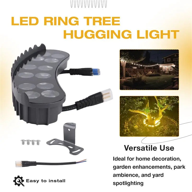 LIKE WISH Led Garden Tree Hug Lights Night Projection Outdoor Landscape Lamp IP65 Waterproof Oasis Select