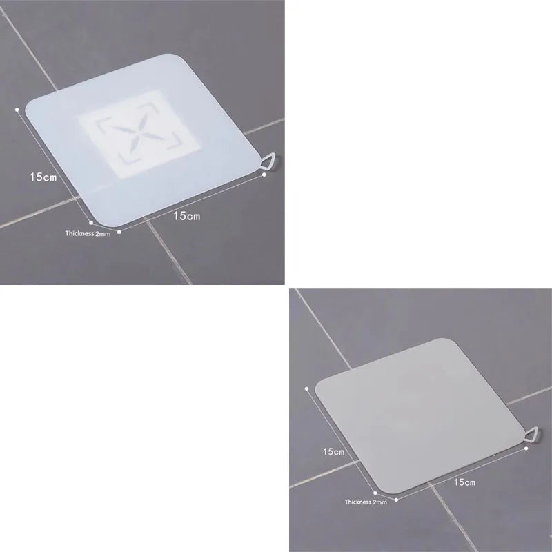1/2pcs Silicone Floor Drain Deodorant Cover Bathroom Deodorant Insect-proof Seal Household Sewer Pipe Sink Anti-smell Floor Cove Oasis Select 2pcs MIX 14.7X14.7
