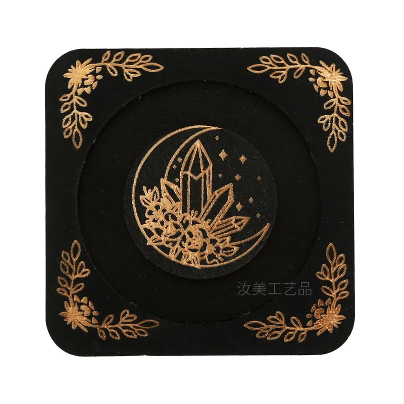 Wooden Beaded Tray Decoration Creative American Decorative Jewelry Display Stand Round Hand Tray Wooden Crafts Home Decor Oasis Select D