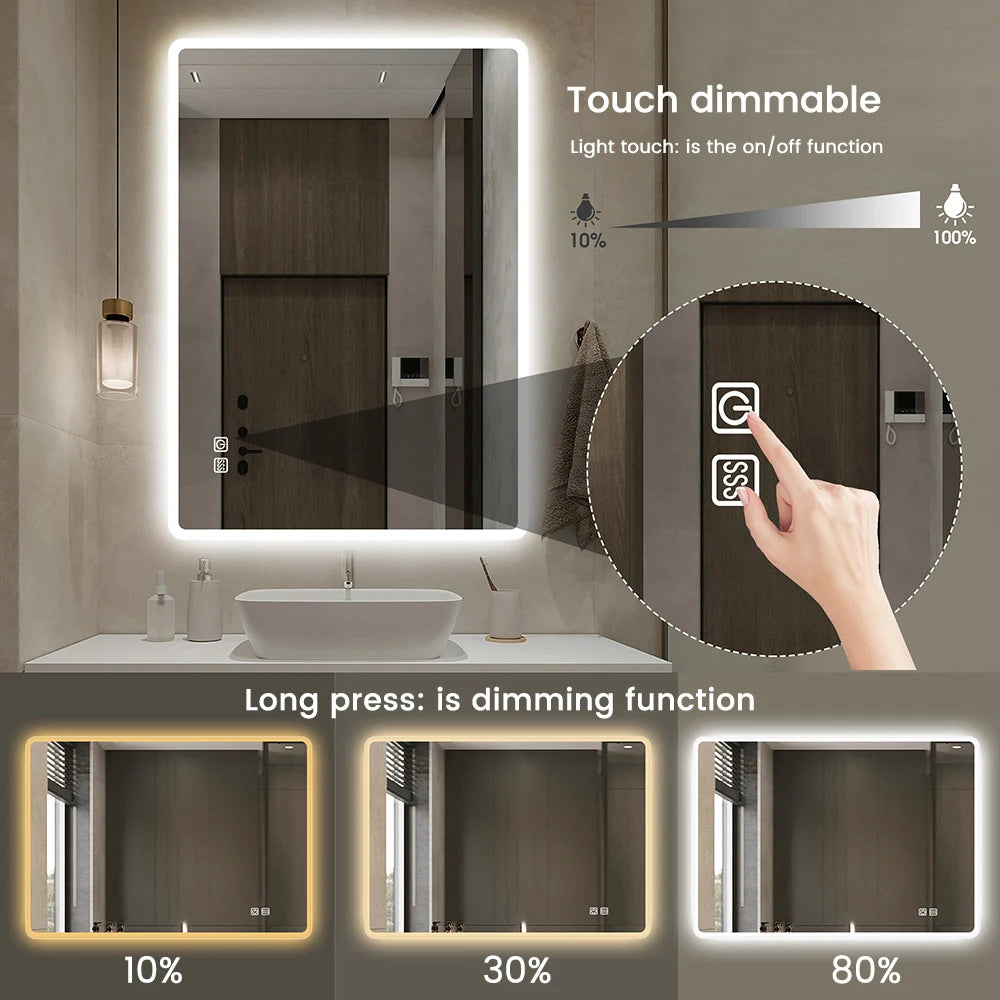 Touch Sensor Switch DC 12V 5A 60W LED Smart Single Key Mirror Light Switch Touch Dimmer Switch For Bathroom Mirror Oasis Select