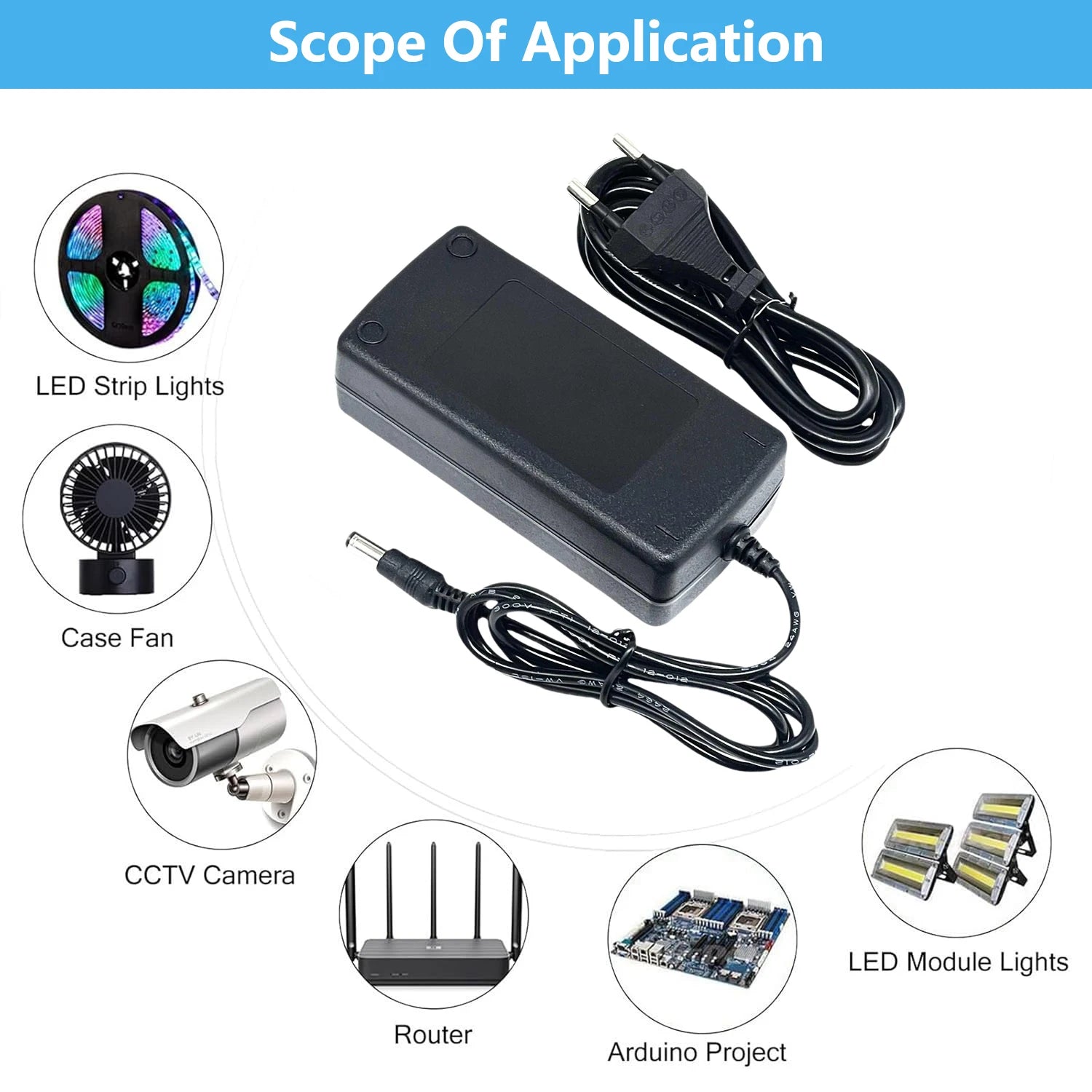 DC 6V 8V 9V 10V 13V 15V Power Supply Adapter Lighting Transformer AC 220 110 V TO DC 6 8 9 10 13 15 Volt For Router LED Strip Oasis Select