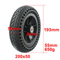 8 Inch Electric Scooter Solid Tire 200x45-110 Wh193*50mm Rubber+Plastic Solid Tire For E-Scooterole Wheel With Hub Tyre Oasis Select A