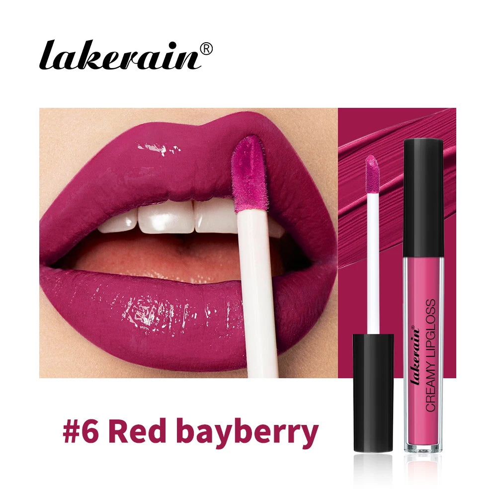 Satin Creamy Lip Gloss – Waterproof Long-Lasting Color Lip Gloss Oasis Select 1pc 6