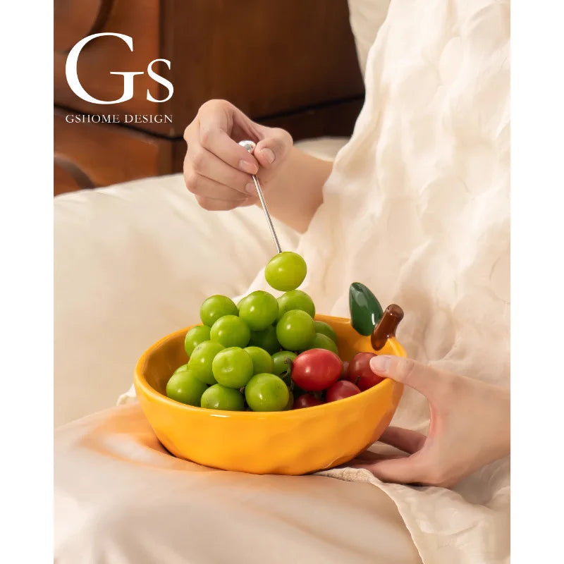 Beautiful Orange Fruit Platter for Home Fruit Storage Exquisite and Of High Appearance Level Oasis Select