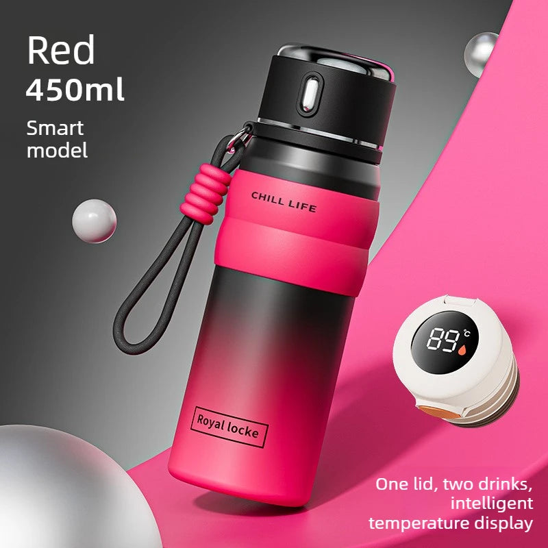 1PC Intelligent Insulated Cup Food Grade High Aesthetic Water Cup Light Luxury High-end and Portable Drinking Utensils Oasis Select 450-550ml A-450ml
