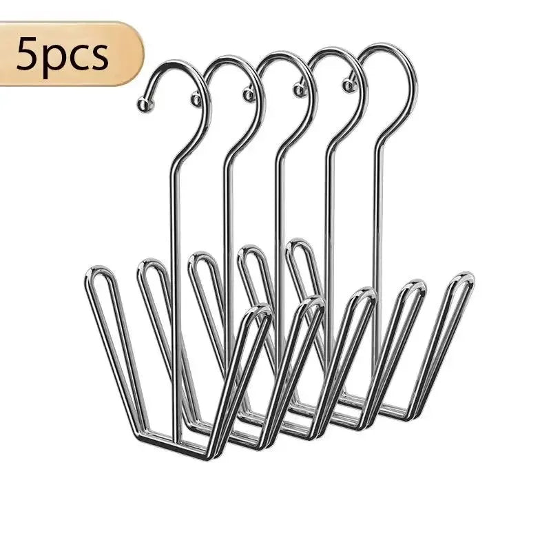Stainless Steel Shoe Hanger Rack – Double Hook Drying Design Shoe Hanger Rack Oasis Select