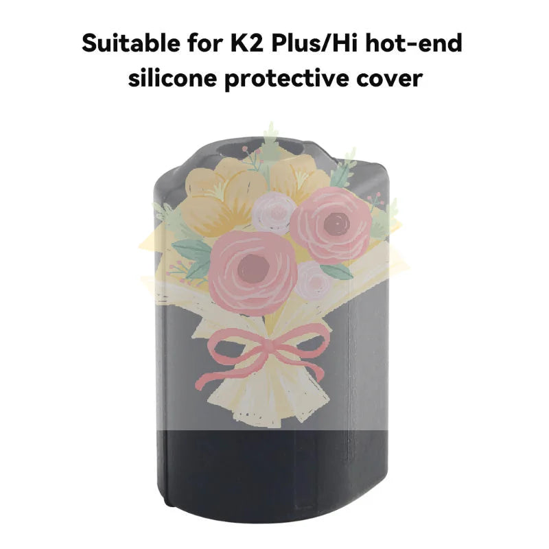 Silicone Socks For K2/Hi Plus Hotend Accessories Heated Block Protector Cover Case ComboSilicone Sleeve Socks Oasis Select No plug