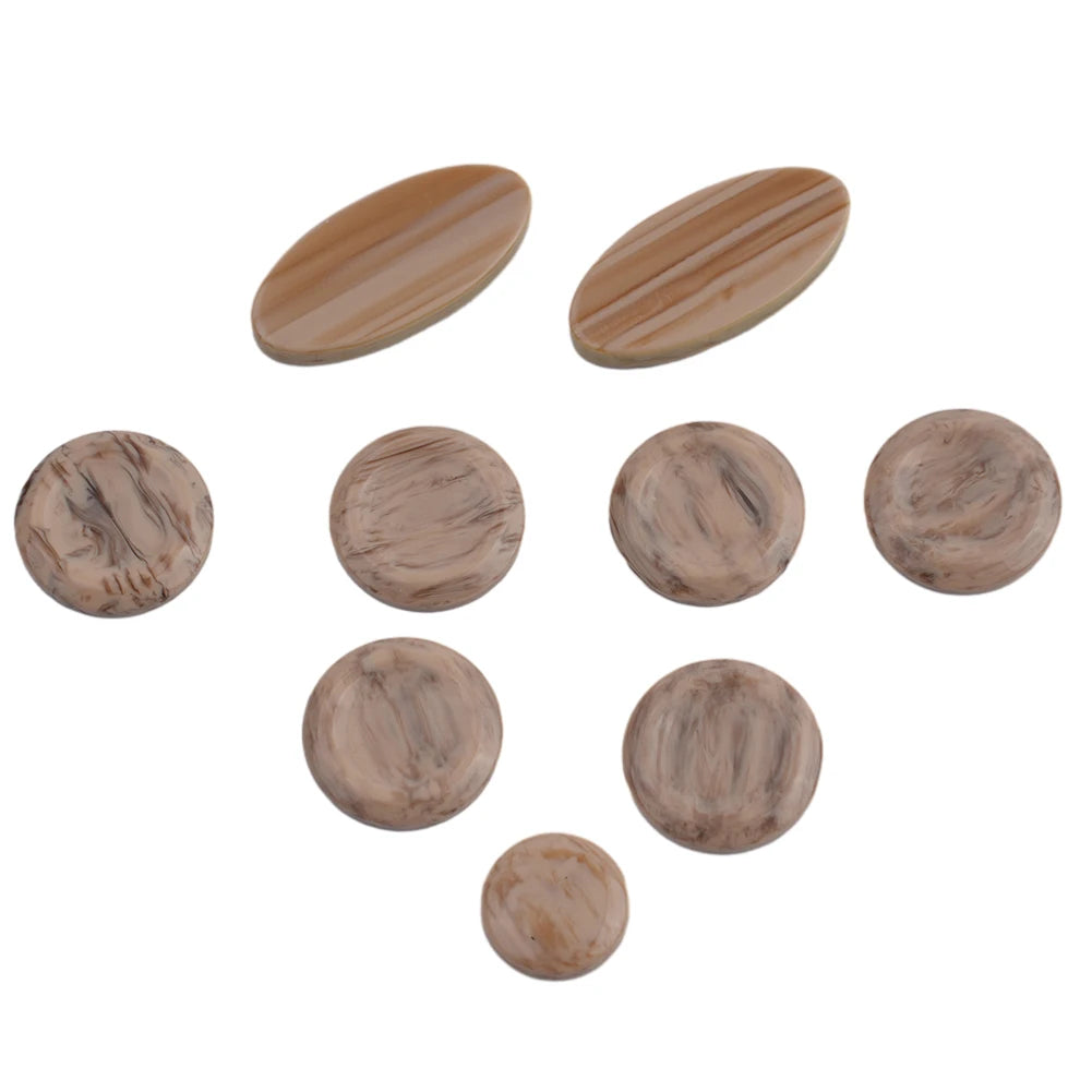 9 Pcs Saxophone Key Buttons Inlays For Alto Tenor Soprano Sax Repair Replacement Parts Sax Pearls Key Buttons Inlays Tools Oasis Select Brown