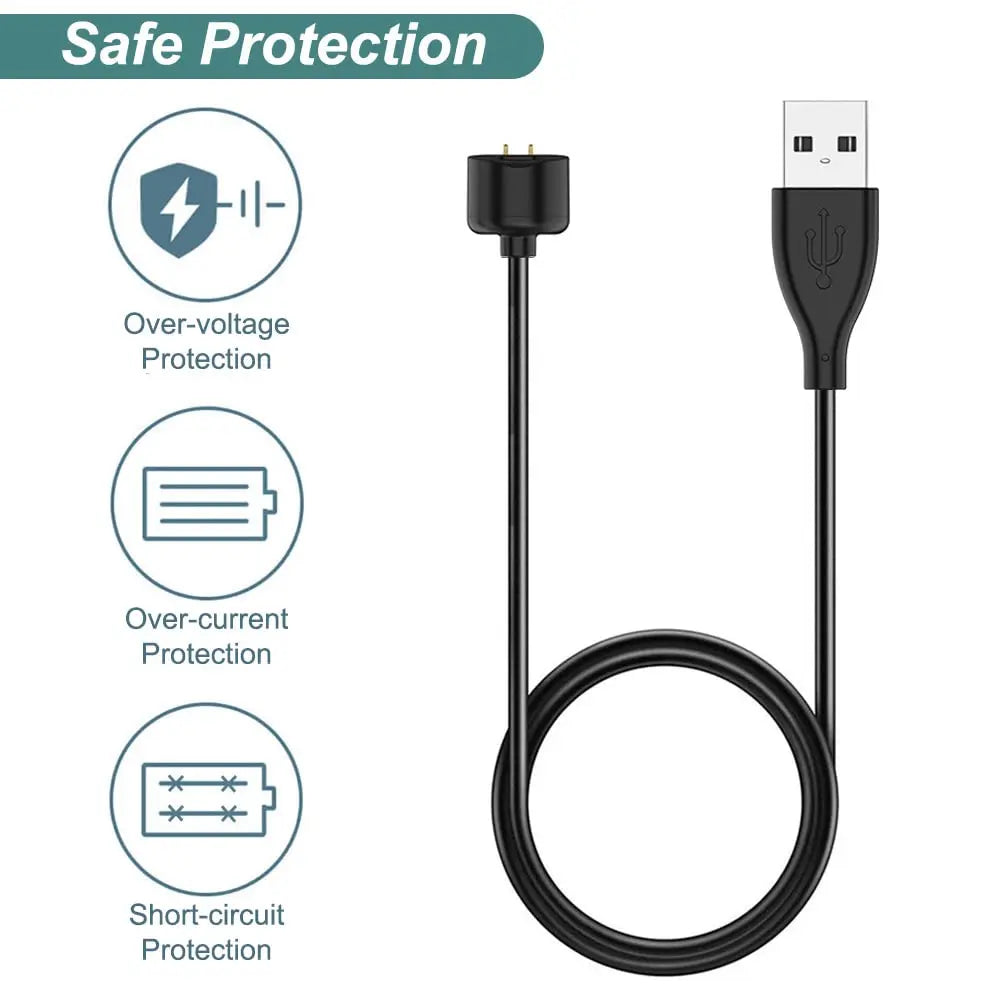 Magnetic USB Charger Cable for Xiaomi Mi Band 5 6 7 & Amazfit 5 Magnetic Charging Cable Oasis Select