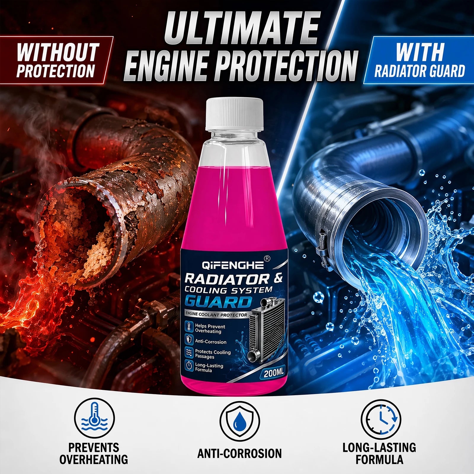 Radiator & Cooling System Guard – Engine Coolant Protector