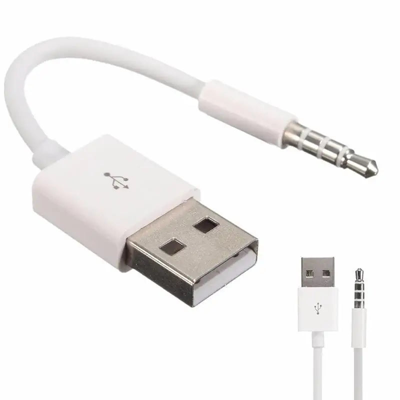 Charger Data USB 3.5mm Sync Audio Cable For IPod Shuffle 3rd 4th MP3 Player 7th 6th 5th 1st Gen Accessories Oasis Select