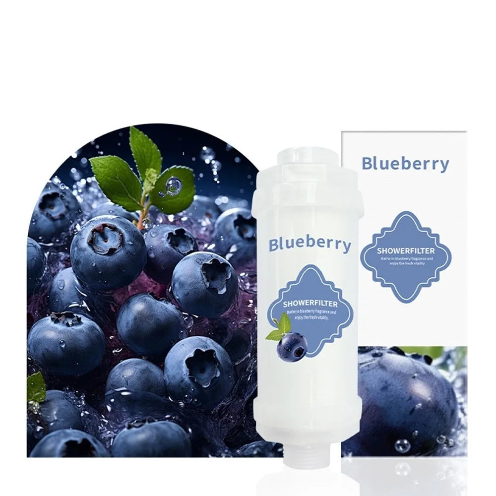 Lavender Shower Head Water Filter Dechlorination Anti-scaling Perfume Water Filter Filter Impurities Mixed with Vitamin C Oasis Select Blueberry