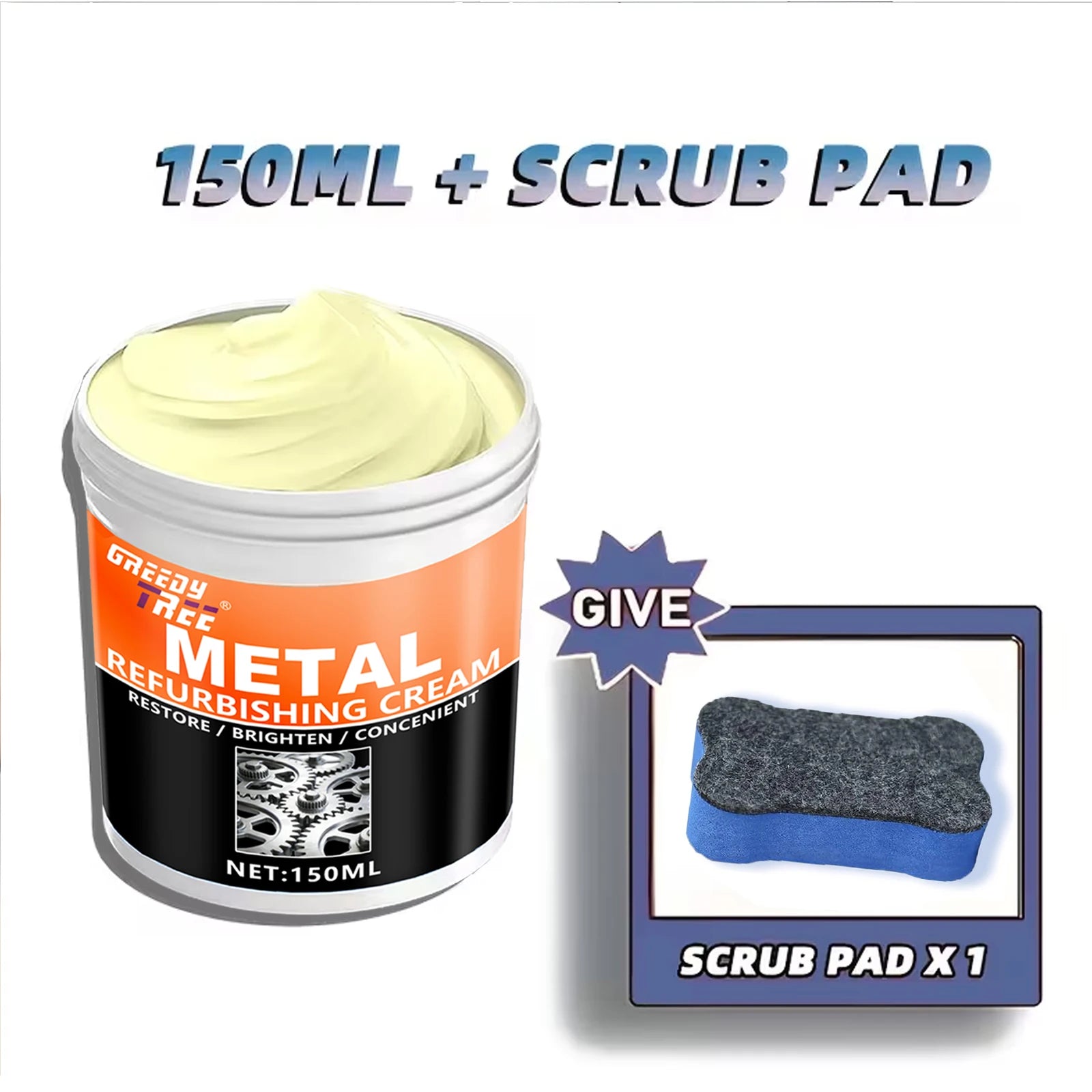 Metal Repair & Polish Paste – Rust Remover for Car & Home Metal Polish Paste Oasis Select
