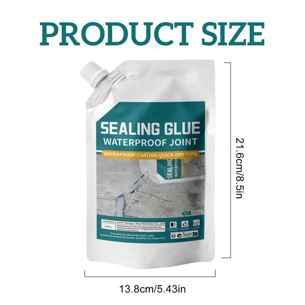 Concrete Crack Repair 500ml Concrete Slab Repair Quick-Drying Strong Adhesive Leak Preventer for Kitchen Bathroom Garage Oasis Select Green